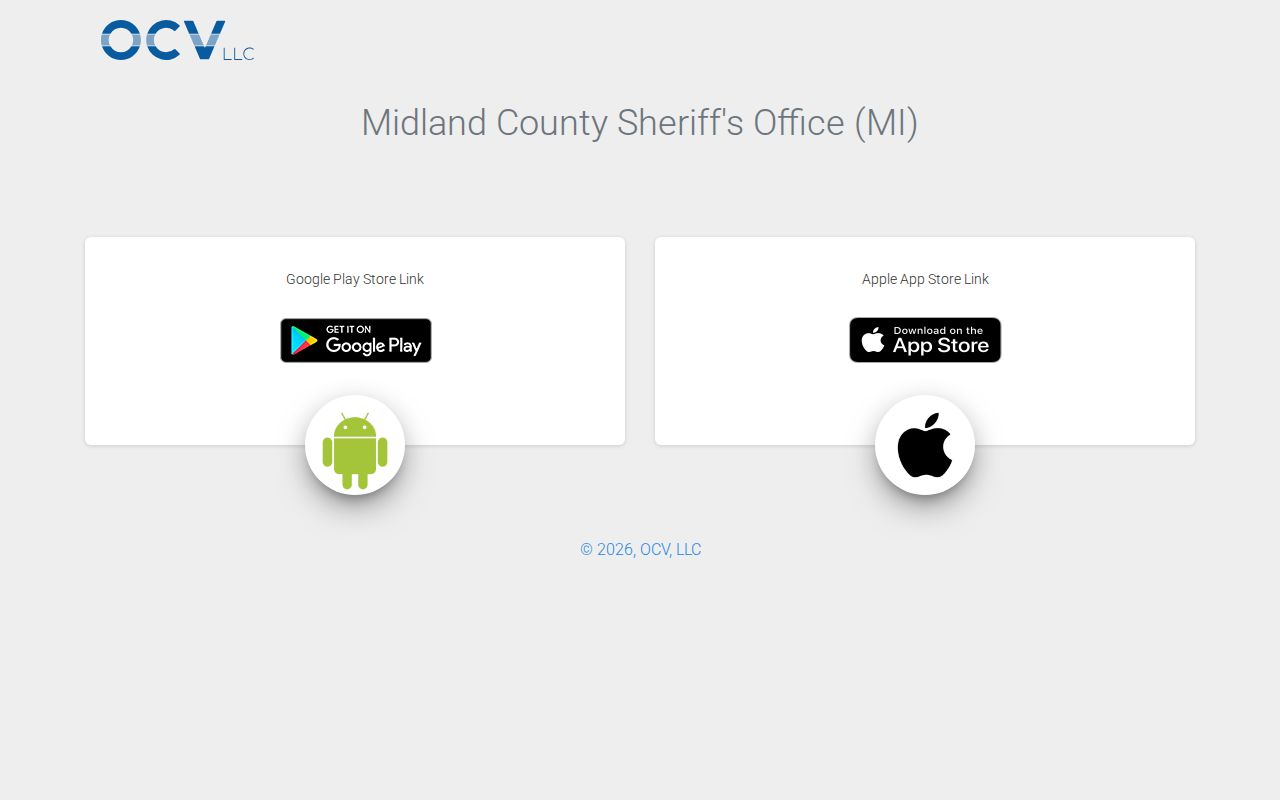 Midland County Sheriff mobile app information
