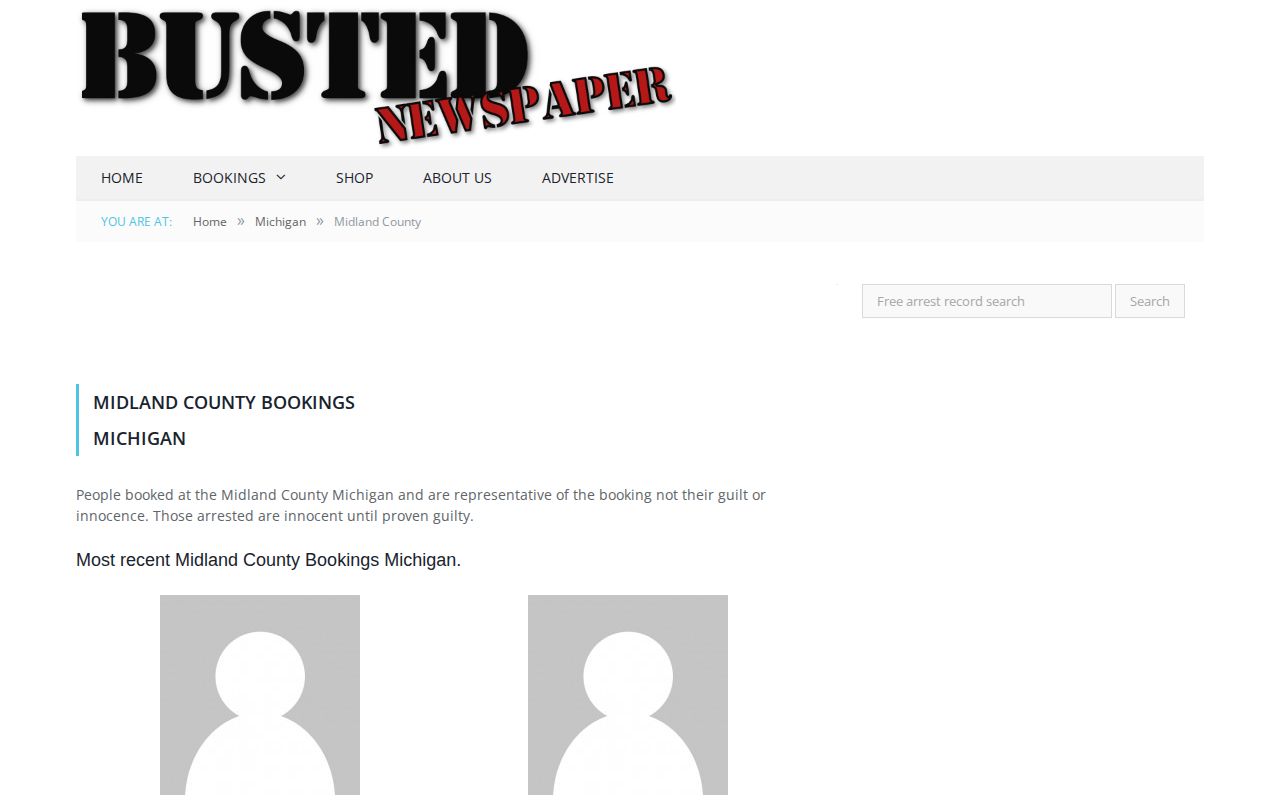Busted Newspaper Midland County unofficial archive
